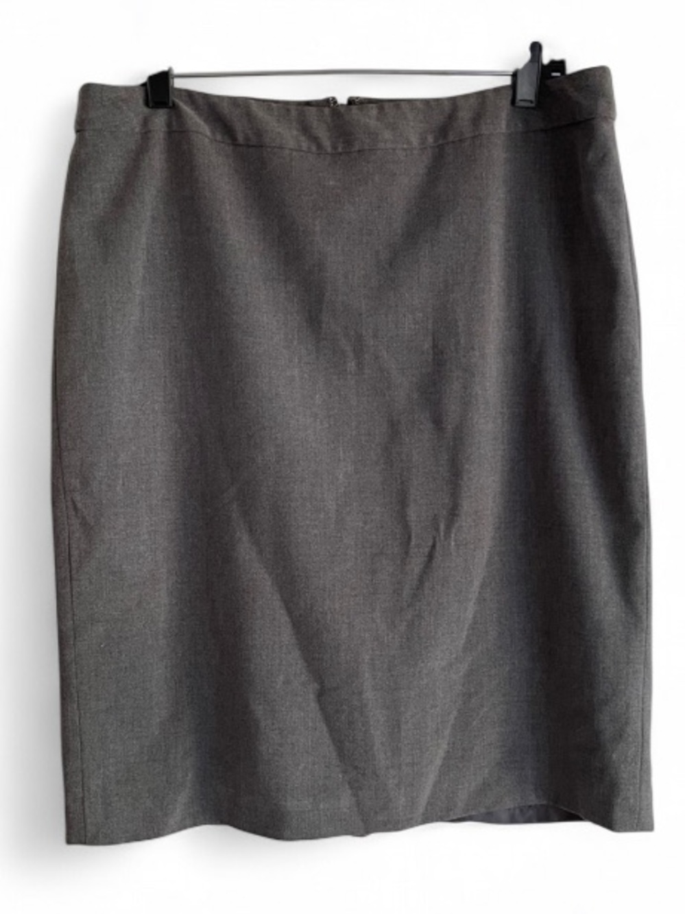 Jones & Co Gray Stretch Pencil Skirt Size 14